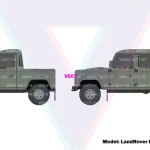 وکتور لندروور دیفندر پیکاپ خاکی, وکتور لندروور دیفندر پیکاپ سبز, وکتور لندروور دیفندر پیکاپ طوسی, وکتور لندروور دیفندر پیکاپ نارنجی