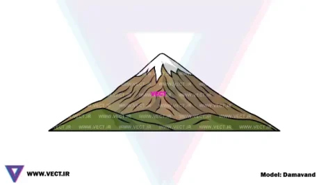 وکتور دماوند PNG, تصویر کوه دماوند بدون پس زمینه, وکتور کوه دماوند ایران, Mount Damavand vector, کوه دماوند PNG