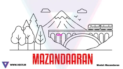 وکتور استان مازندران,وکتور مازندران,وکتور پل ورسک,وکتور جنگل,وکتور دماوند