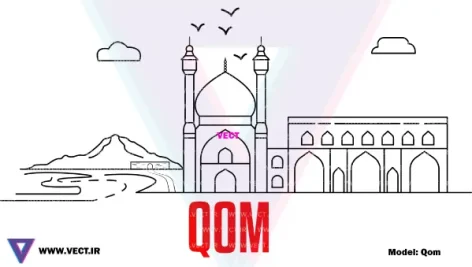 وکتور استان قم,وکتور قم,وکتور حرم,وکتور حرم حضرت معصومه,وکتور حوض سلطان
